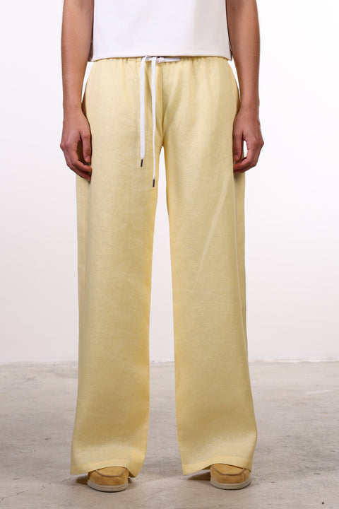 THE CLASSIC LINEN PANTS — WOMENS YELLOW