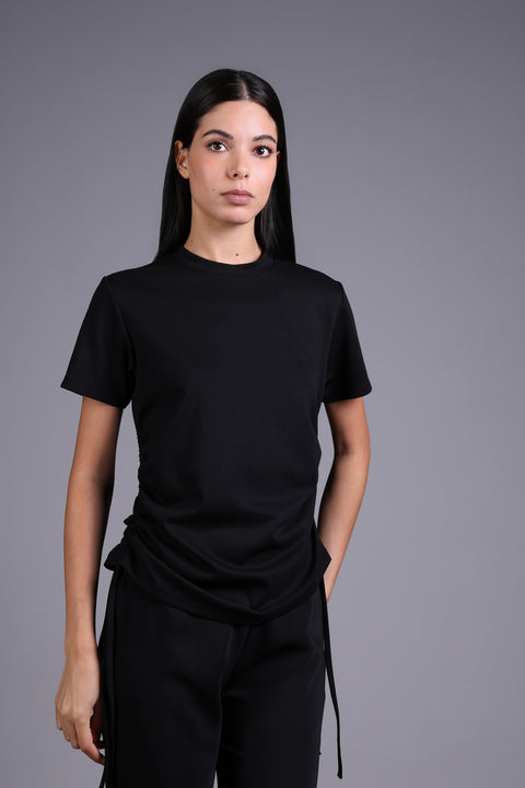COMO TEE  — WOMENS BLACK