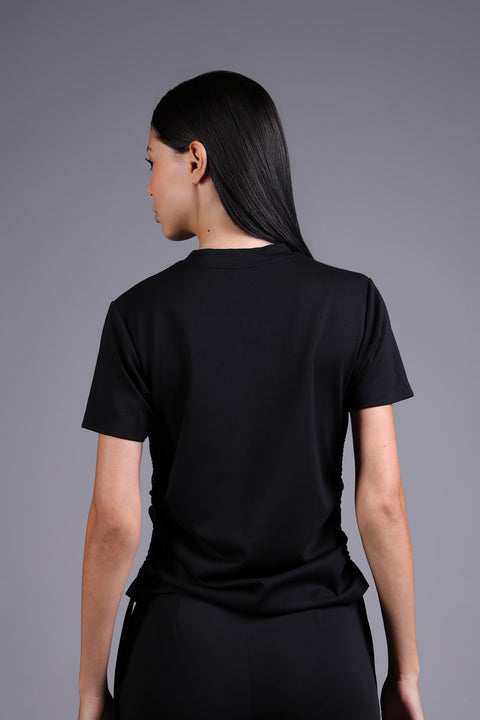 COMO TEE  — WOMENS BLACK