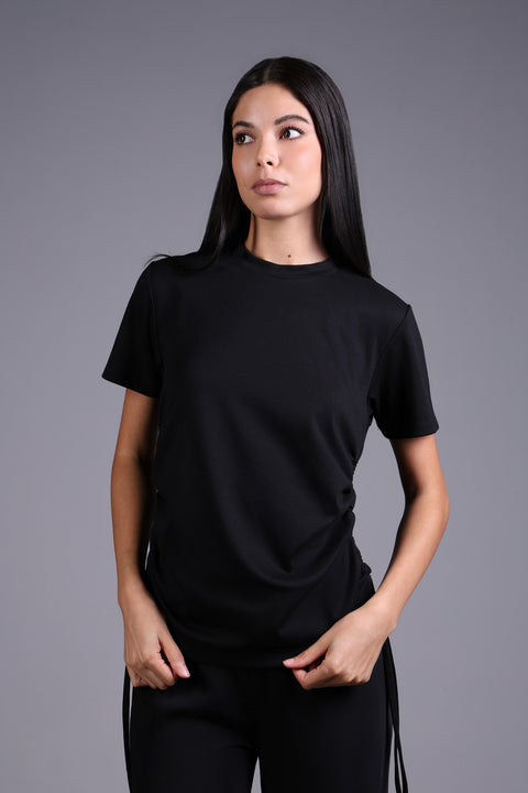 COMO TEE  — WOMENS BLACK