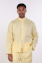 THE LINEN BUTTON-UP SHIRT — MENS YELLOW