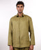 THE CLASSIC LINEN LONG SLEEVES SHIRT — MENS MOSS GREEN