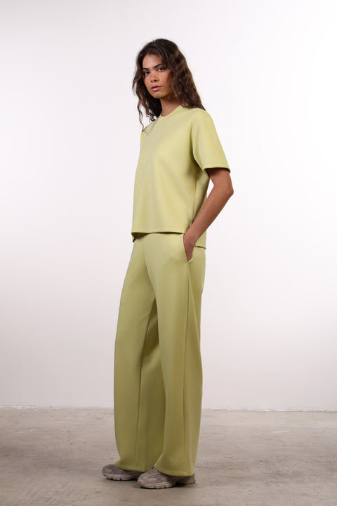 THE TRAVEL WEAR SHIRT SET — WOMENS LIME GREEN