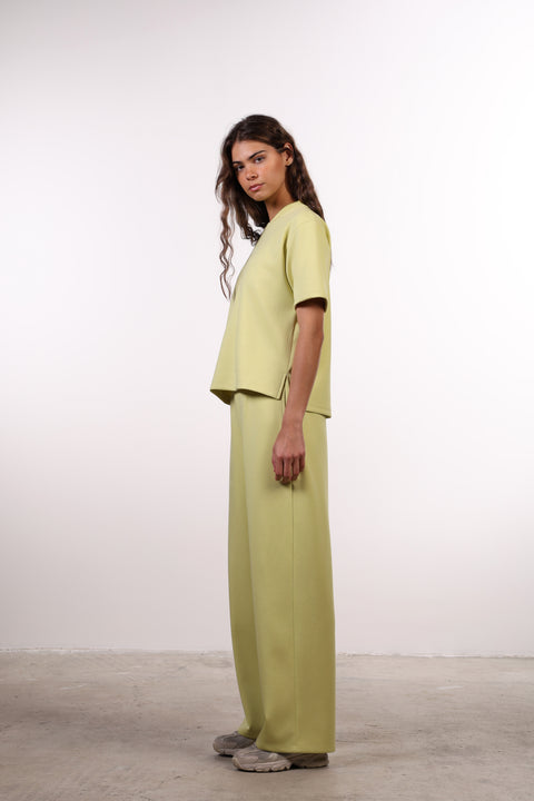 THE TRAVEL WEAR SHIRT SET — WOMENS LIME GREEN