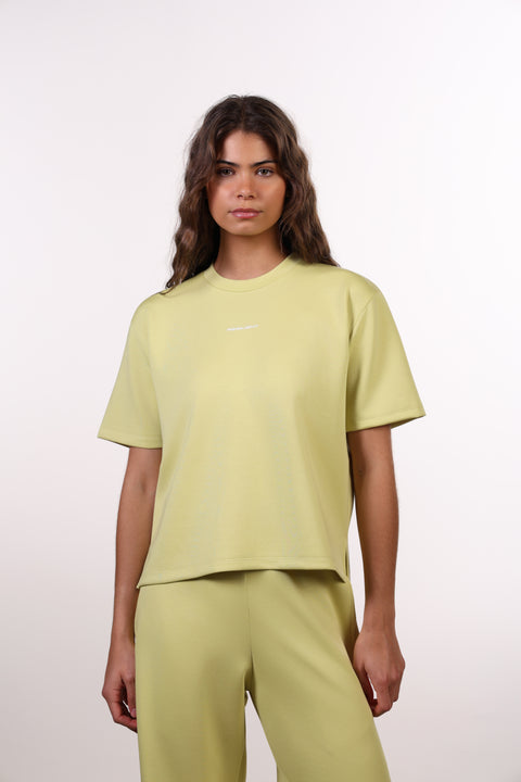 THE TRAVEL WEAR SHIRT SET — WOMENS LIME GREEN