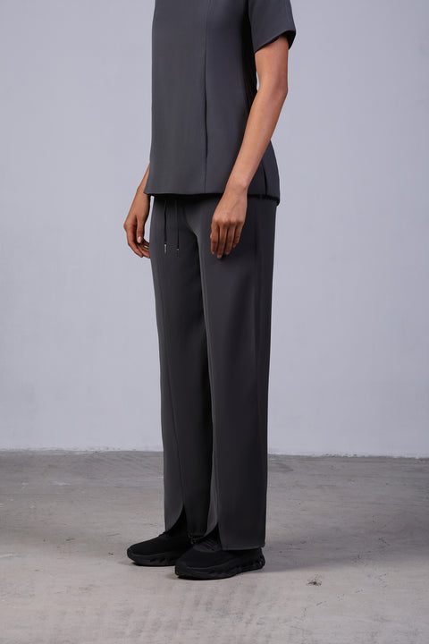 ALIGN SHIRT HALF SLEEVES SET — WOMENS GREY