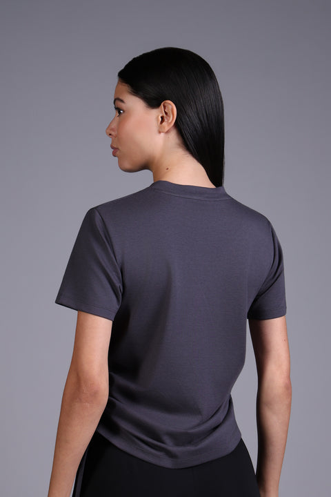 COMO TEE  — WOMENS GREY