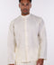 THE LINEN BUTTON-UP SHIRT — MENS OFF WHITE