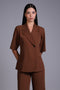 CAPRI BLAZER  — WOMENS BROWN