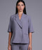 CAPRI BLAZER HALF SLEEVES — WOMENS GREY