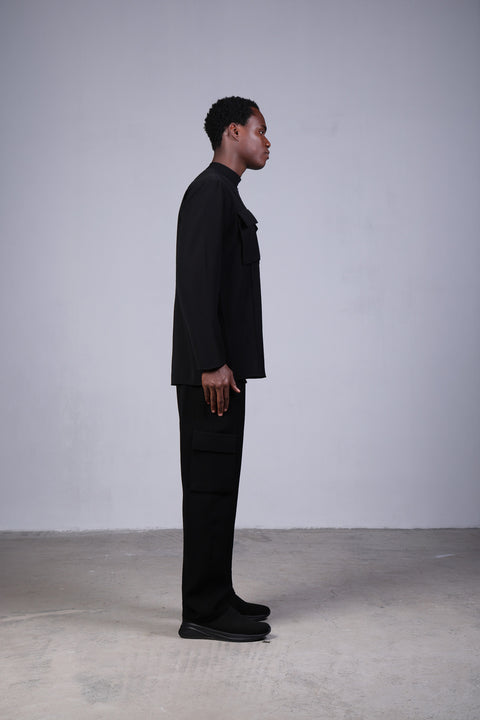 CORE SHIRT FULL SLEEVES SET — MENS BLACK