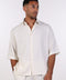 THE RELAXED LINEN BLEND SHIRT— MENS OFF WHITE