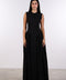 PANELLED MAXI DRESS SLEEVELESS — WOMENS BLACK