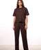 THE TRAVEL WEAR SHIRT SET — WOMENS BROWN