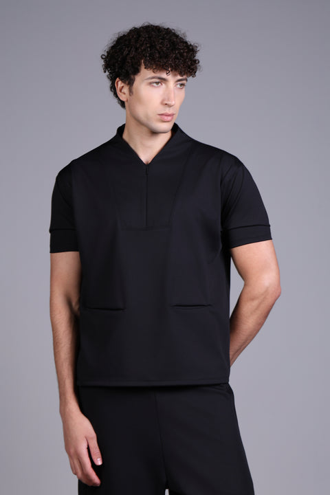 PALMA SHIRT  — MENS BLACK