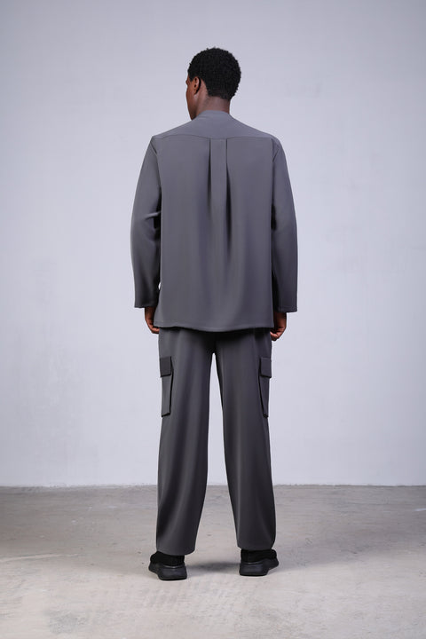 CORE SHIRT FULL SLEEVES SET — MENS GREY