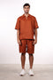 THE SIGNATURE LINEN SET — MENS BURNT ORANGE