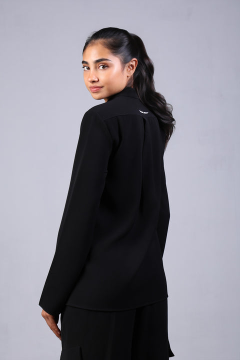 CORE SHIRT FULL SLEEVES — WOMENS BLACK