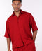 THE RELAXED LINEN BLEND SHIRT— MENS RED