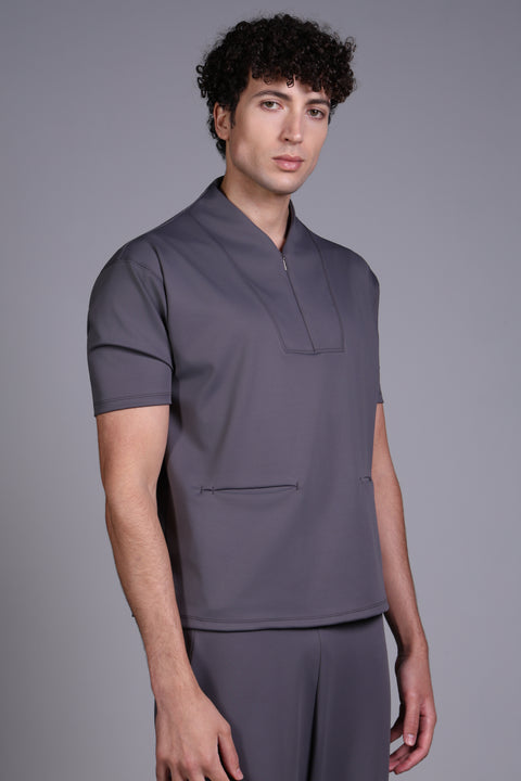 PALMA SHIRT  — MENS GREY