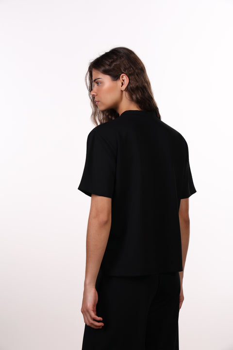 THE TRAVEL WEAR SHIRT SET — WOMENS BLACK