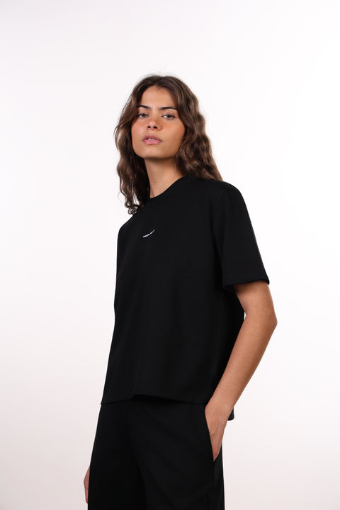 THE TRAVEL WEAR SHIRT SET — WOMENS BLACK