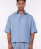 THE RELAXED LINEN BLEND SHIRT— MENS BLUE