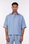 THE RELAXED LINEN BLEND SHIRT— MENS BLUE