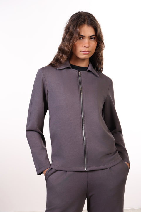 THE TRAVEL WEAR JACKET SET — WOMENS GREY