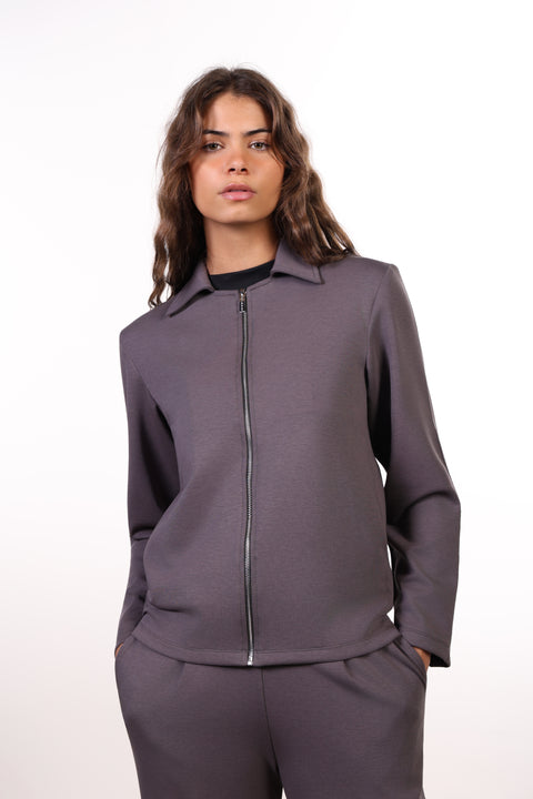 THE TRAVEL WEAR JACKET SET — WOMENS GREY