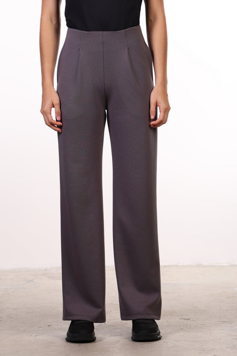 THE TRAVEL WEAR PLEATED PANTS — WOMENS GREY