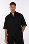 THE RELAXED LINEN BLEND SHIRT— MENS BLACK