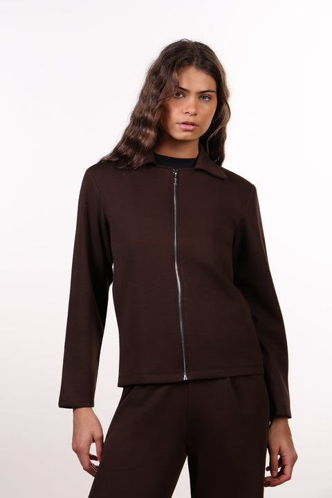 THE TRAVEL WEAR JACKET SET — WOMENS BROWN