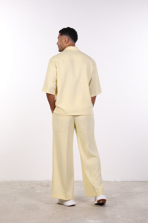 THE RELAXED LINEN BLEND SHIRT— MENS YELLOW