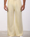 THE DOUBLE-PLEAT LINEN BLEND PANTS  — MENS YELLOW