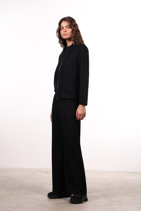 THE TRAVEL WEAR JACKET SET — WOMENS BLACK