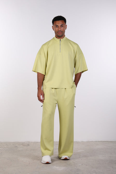 THE OVERSIZED TRAVEL WEAR SHIRT— MENS LIME GREEN