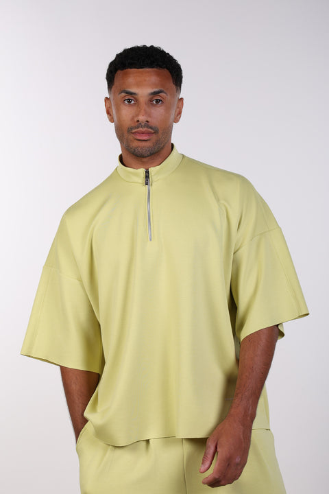 THE OVERSIZED TRAVEL WEAR SHIRT— MENS LIME GREEN