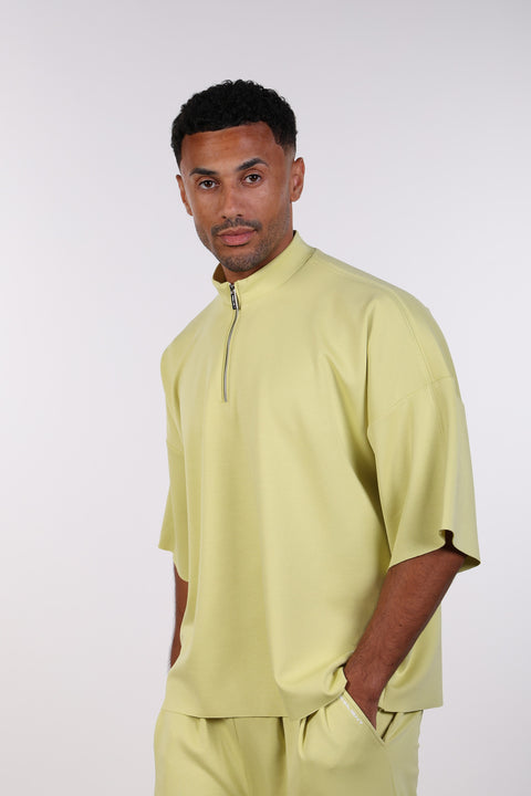 THE OVERSIZED TRAVEL WEAR SHIRT— MENS LIME GREEN