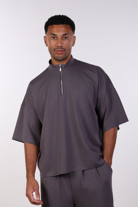 THE OVERSIZED TRAVEL WEAR SHIRT— MENS GREY