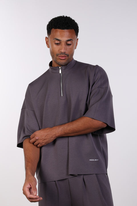 THE OVERSIZED TRAVEL WEAR SHIRT— MENS GREY