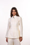 THE SIGNATURE LINEN SHIRT  — WOMENS OFF WHITE