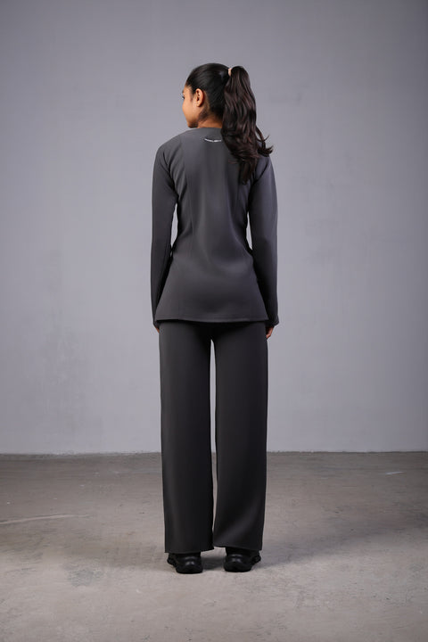 ALIGN SHIRT FULL SLEEVES — WOMENS GREY