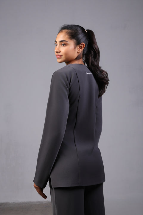 ALIGN SHIRT FULL SLEEVES — WOMENS GREY