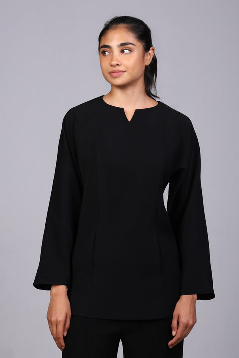 ALIGN SHIRT FULL SLEEVES — WOMENS BLACK