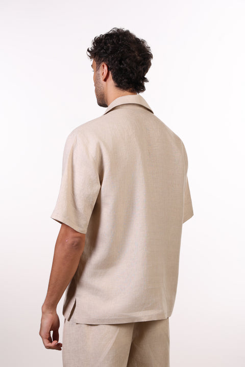 THE SIGNATURE LINEN SET — MENS BEIGE