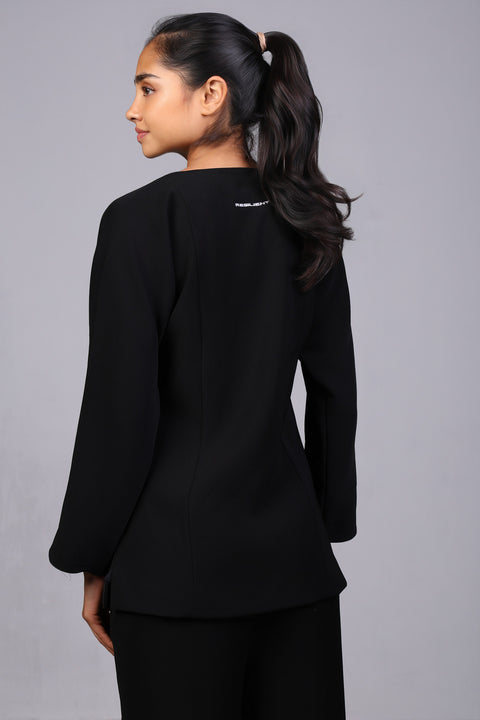 ALIGN SHIRT FULL SLEEVES — WOMENS BLACK