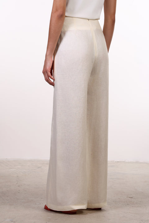 THE SIGNATURE LINEN SET — WOMENS OFF WHITE