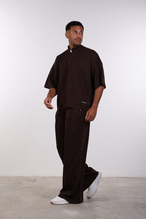 THE OVERSIZED TRAVEL WEAR SHIRT— MENS BROWN