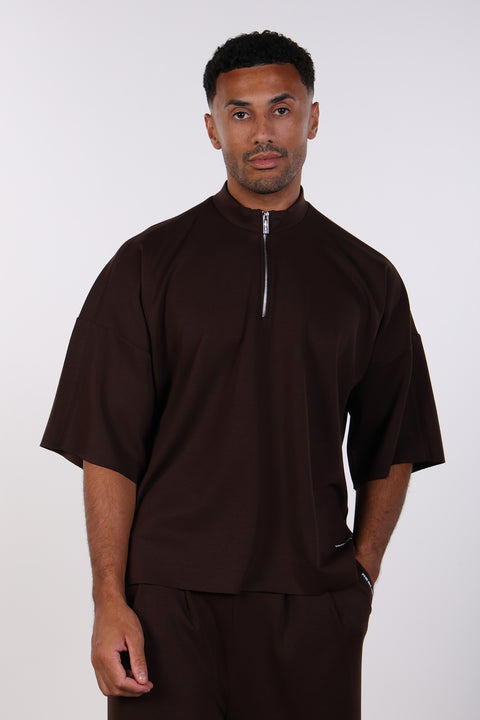 THE OVERSIZED TRAVEL WEAR SHIRT— MENS BROWN